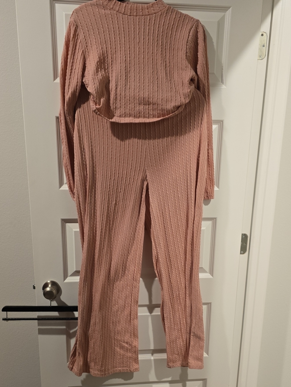 Pink Crop Two Piece Set
